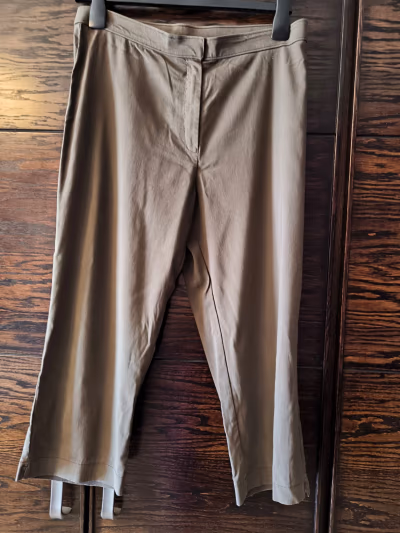Olive Green Tailored Trousers by Marks and Spencers — pre-loved on Thrifted.mt