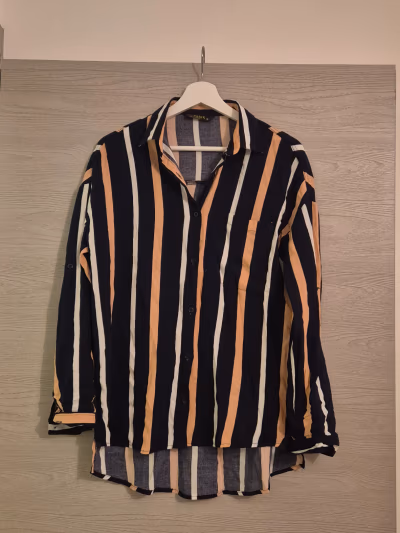 Striped button down shirt by SheParis — pre-loved on Thrifted.mt