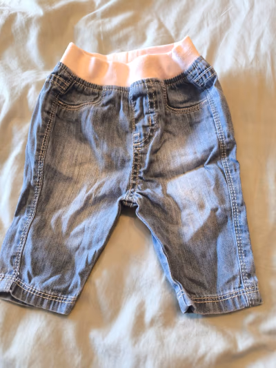 Baby denim elastic waist trousers by Mothercare — pre-loved on Thrifted.mt