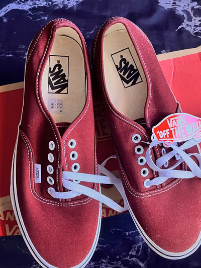 Vans burgundy shoes  by Vans — pre-loved on Thrifted.mt
