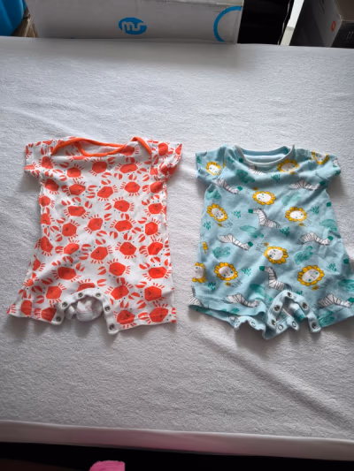 Baby boys printed rompers set by Mothercare — pre-loved on Thrifted.mt