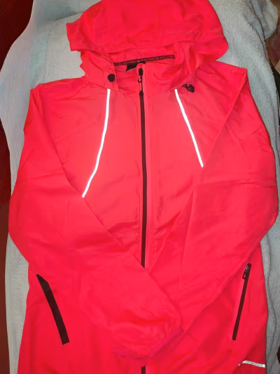 Bright Red Hooded Active Jacket by ATHLI PERF — pre-loved on Thrifted.mt