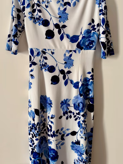 Ralph Lauren Floral Ruched Midi Dress by Ralph Lauren — pre-loved on Thrifted.mt