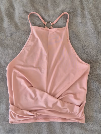 Pink Halter Crop Top by TALLY WEIJL — pre-loved on Thrifted.mt