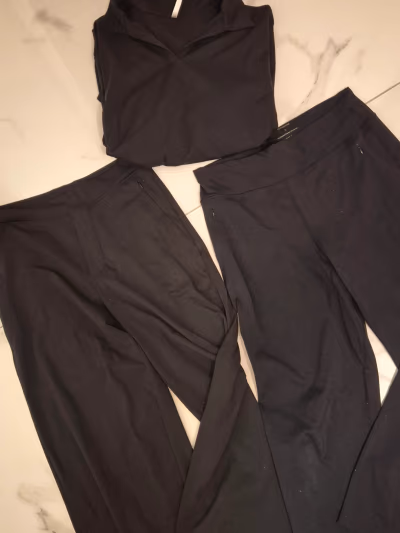 Ninepine Black Co-ord Set, travel, training, lounge, dance by ninepine — pre-loved on Thrifted.mt