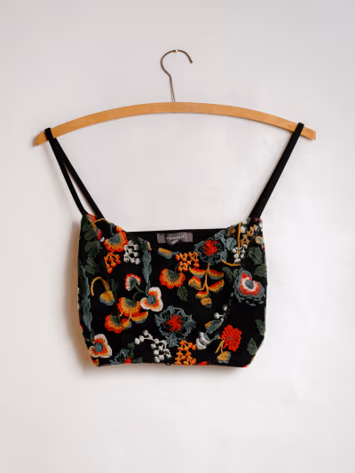 Embroidered Crop Top — pre-loved on Thrifted.mt