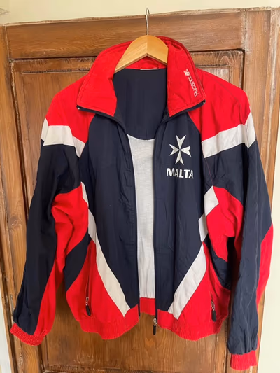 Vintage Malta National Windbreaker Jacket by Rucanor — pre-loved on Thrifted.mt