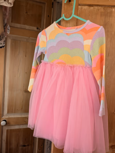 Next Girls Rainbow Tulle Dress by Next — pre-loved on Thrifted.mt