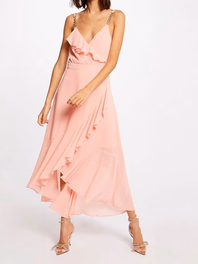 Ruffled Midi Dress by Morgan — pre-loved on Thrifted.mt