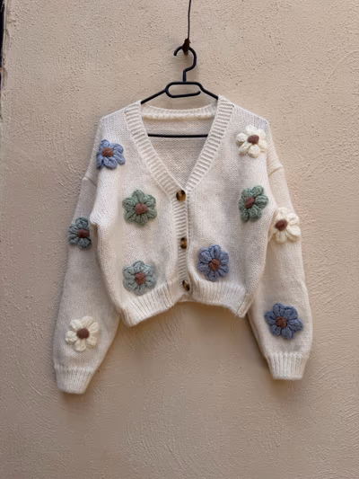 Cardigan with Flower Patterns — pre-loved on Thrifted.mt