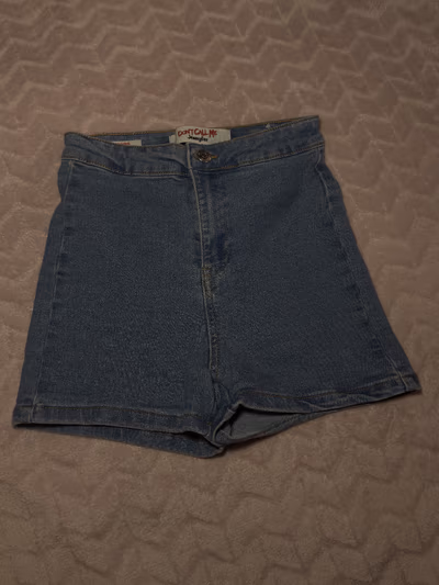 Jennyfer High Wasted Denim Shorts by Don't Call Me Jennyfer — pre-loved on Thrifted.mt