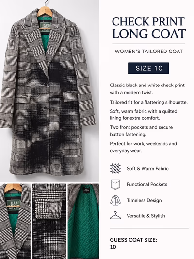 Guess coat by Guess — pre-loved on Thrifted.mt