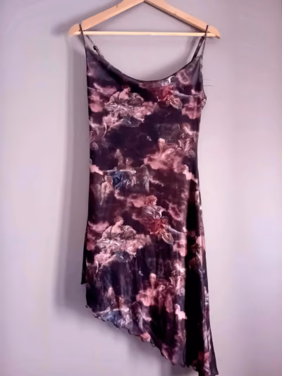 Asymmetric satin slip dress by SHEIN MOD — pre-loved on Thrifted.mt