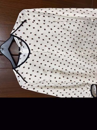 Trucco White Top with print by Trucco — pre-loved on Thrifted.mt