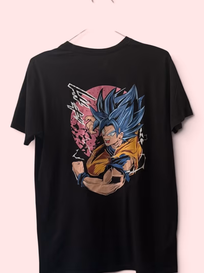 Black Graphic Dragon Ball T-Shirt by TshirtJunkies.co — pre-loved on Thrifted.mt