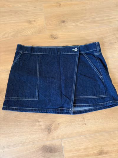 Denim Wrap Mini Skirt by Abercrombie & Fitch — pre-loved on Thrifted.mt