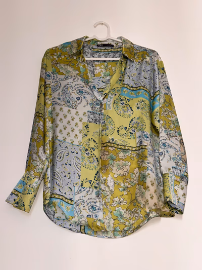 Zara Floral Paisley Print Blouse by Zara — pre-loved on Thrifted.mt