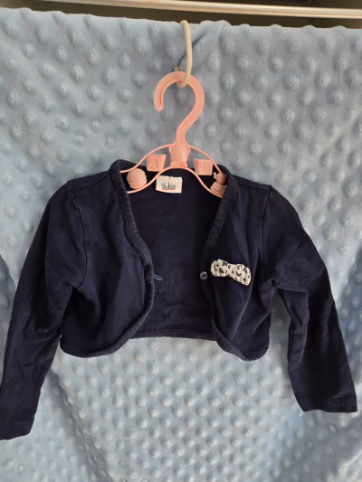 Navy girls long-sleeve bolero by Bwkids — pre-loved on Thrifted.mt