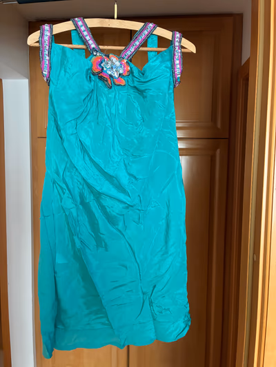 French Connection Embellished Teal Dress by French connection — pre-loved on Thrifted.mt
