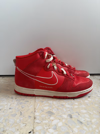 Red and White Nike 50th Anniversary Sneakers — pre-loved on Thrifted.mt