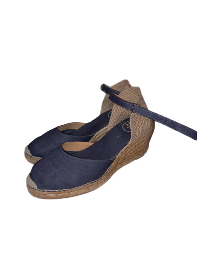 Cotton Wedge Espadrilles  by Toni Pons — pre-loved on Thrifted.mt