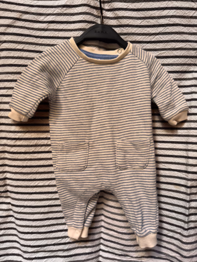 Striped Cotton Baby Romper by Ergee — pre-loved on Thrifted.mt