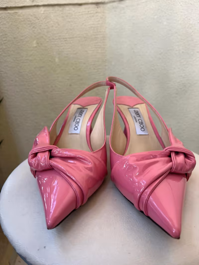 Jimmy Choo Patent Slingback Heels by Jimmy Choo — pre-loved on Thrifted.mt