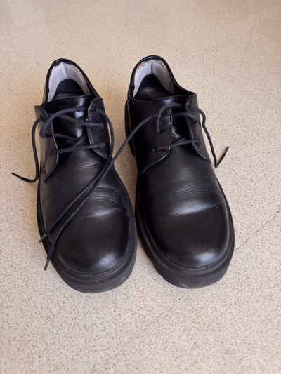 Black Leather Lace-ups by LASOCKI — pre-loved on Thrifted.mt