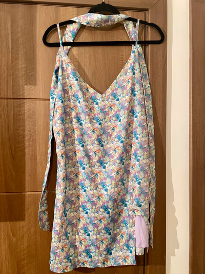 Floral slip Summer Dress with scarf/belt by SHEIN — pre-loved on Thrifted.mt