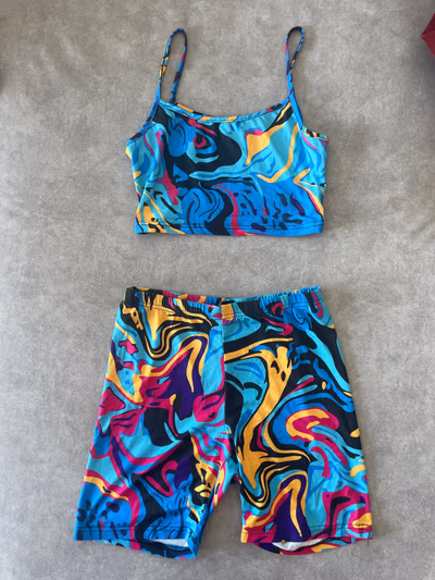 Abstract Print Two Piece Set — pre-loved on Thrifted.mt