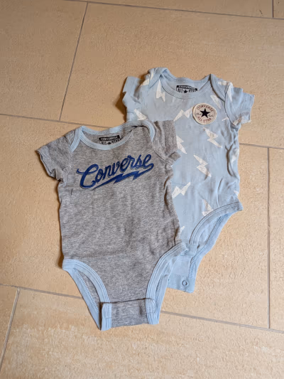 Converse baby bodysuits set by Converse — pre-loved on Thrifted.mt