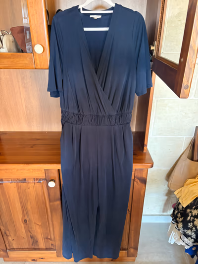 Feather & Bone Navy Jumpsuit by Feather & Bone — pre-loved on Thrifted.mt