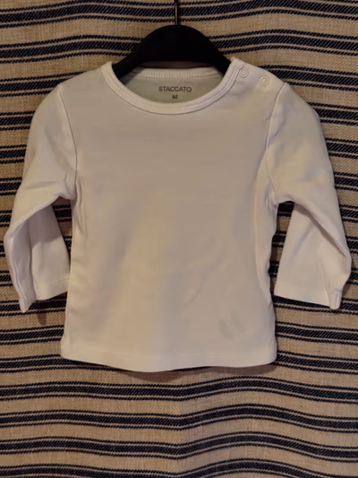 white baby top by Staccato — pre-loved on Thrifted.mt