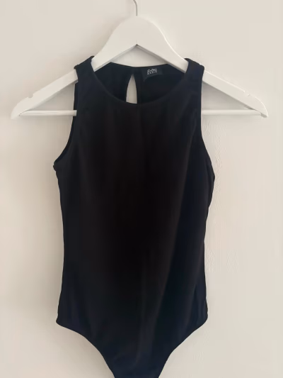 Black Sleeveless Bodysuit