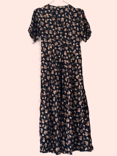 Vintage Floral button-down midi dress by Jupi — pre-loved on Thrifted.mt