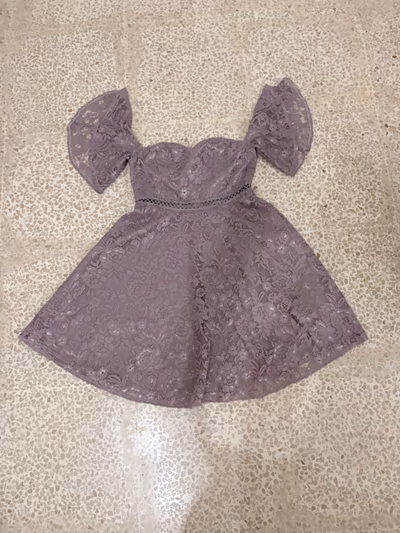 Little Mistress Mauve Lace Dress by Little Mistress — pre-loved on Thrifted.mt
