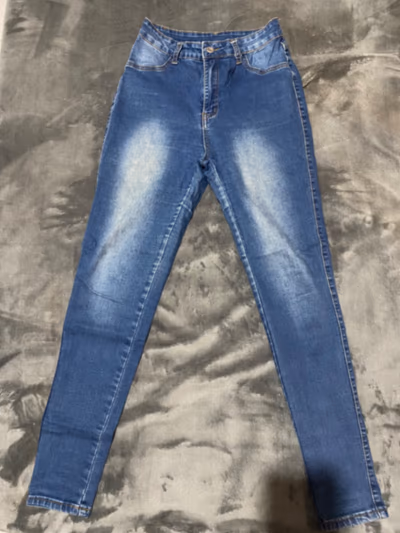 Blue High-Waisted Skinny Jeans by SHEIN SXY — pre-loved on Thrifted.mt