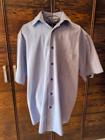 Light Blue Striped Shirt by BHS — pre-loved on Thrifted.mt