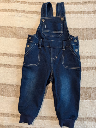 Baby Denim Dungarees by Lupilu — pre-loved on Thrifted.mt