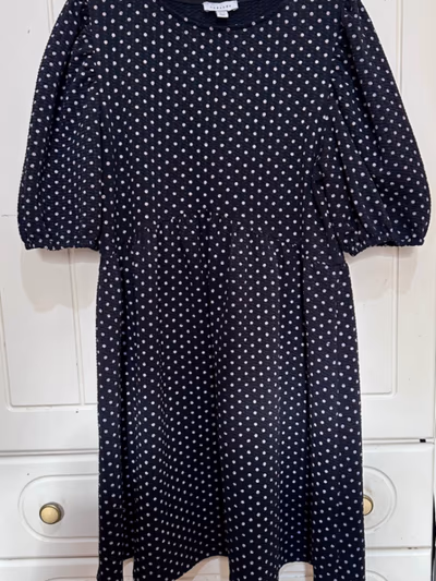 Polka Dot Midi Dress by Topshop — pre-loved on Thrifted.mt