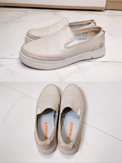 Timberland leather slip-on trainers by Timberland — pre-loved on Thrifted.mt