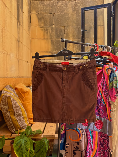 Brown Corduroy Mini Skirt by edc — pre-loved on Thrifted.mt