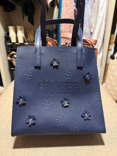Ted Baker Debossed Floral Tote Bag by Ted Baker — pre-loved on Thrifted.mt