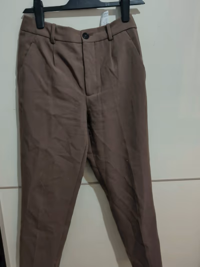 Zara Brown Tailored Trousers by Zara — pre-loved on Thrifted.mt