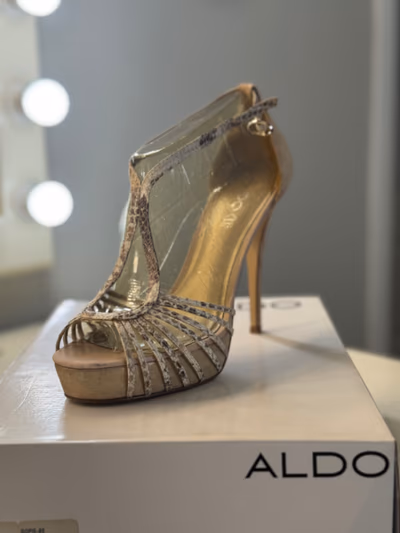 Aldo Snake Print High Heels by ALDO — pre-loved on Thrifted.mt