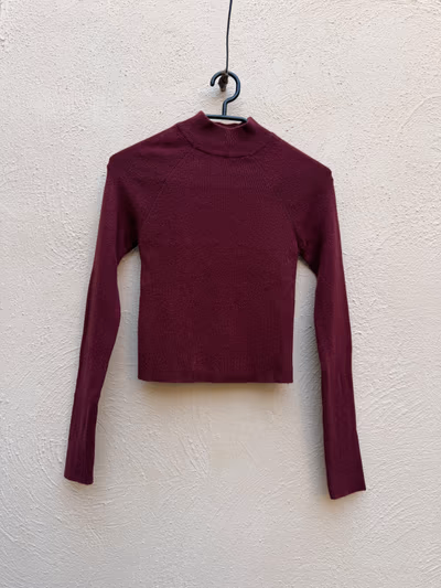 Pull&Bear Burgundy High-neck Sweater by Pull&Bear — pre-loved on Thrifted.mt