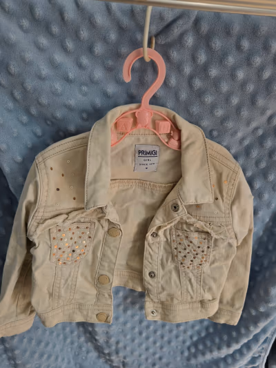 Primigi Girls Sequin Denim Jacket by Primigi — pre-loved on Thrifted.mt