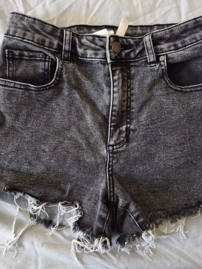 Tezenis Washed Grey Denim Shorts by Tezenis — pre-loved on Thrifted.mt