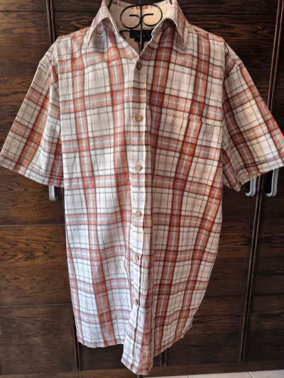 Atlantic Bay Plaid Cotton Shirt by Atlantic Bay — pre-loved on Thrifted.mt