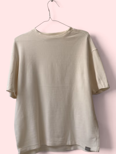 Zara Waffle Texture T-Shirt by Zara — pre-loved on Thrifted.mt